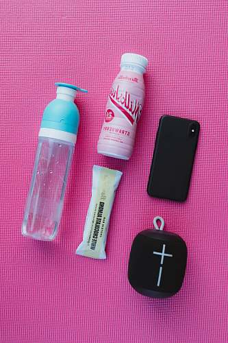 mobile phone clear plastic bottle electronics